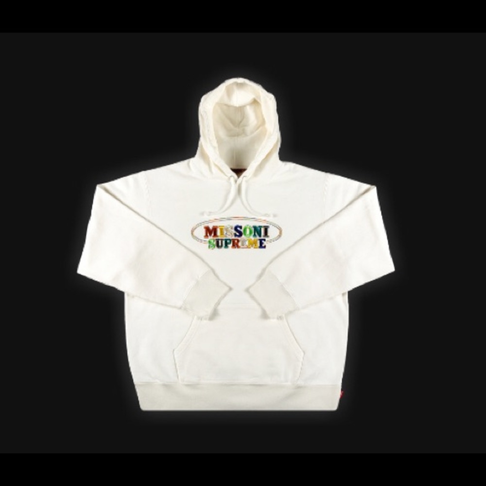 Supreme X Missoni hooded sweatshirt “white”